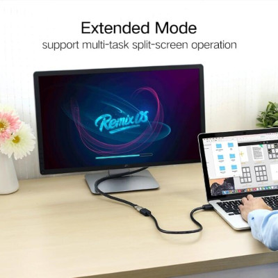 Ugreen 10146 5M màu Đen Cáp tín hiệu HDMI nối dài hỗ trợ 4K x 2K Ugreen HD107 - Hàng Chính Hãng