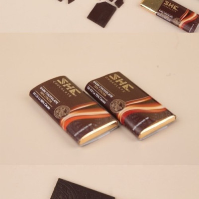 Hộp 6 thanh socola đen nguyên chất - SHE Chocolate - Hộp 48g - Quà tặng giàu chất dinh dưỡng, bổ sung năng lượng. Quà tặng sức khỏe, quà tặng người thân, dịp lễ, thích hợp ăn vặt