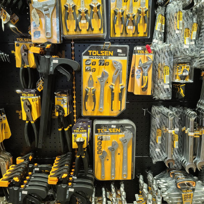 BỘ DỤNG CỤ 3 MÓN KỀM RĂNG (7")  KỀM MỎ QUẠ (10") MỎ LẾT CÁN TRƠN (8") TOLSEN 10403 - HÀNG CHÍNH HÃNG