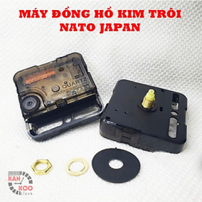 Máy đồng hồ treo tường Kim trôi NATO Japan bảo hành chính hãƞg 5 năm