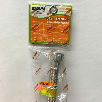 Dây xả, dây cấp nước Inox Onspa 40cm _DCI40