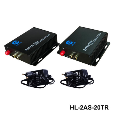 Bộ chuyển đổi audio sang quang 1 chiều Holink HL-2AS-20T/R (2 thiết bị) - Hàng Chính Hãng
