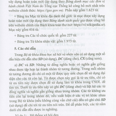 Bộ Từ Khóa Khoa Học Xã Hội Và Nhân Văn