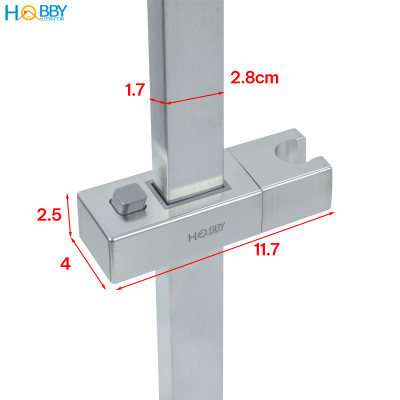 Thanh giá treo vòi sen có điều chỉnh inox 304 Hobby home decor GVST4
