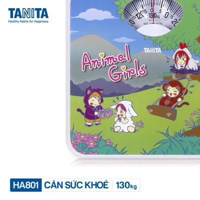 Cân sức khoẻ cơ học Tanita HA801 Nhật Bản Tanita (HÌNH CÔ GÁI), chính hãng nhật bản,cân cơ học,cân chính hãng,cân nhật bản,cân sức khoẻ y tế,cân sức khoẻ gia đình,cân sức khoẻ cao cấp,120kg,130kg,Cân sức khoẻ mini