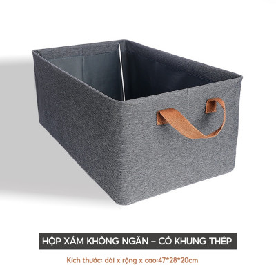 Hộp Đựng Quần Áo Có Khung Cố Định -Thiết Kế Gấp Gọn Thông Minh Giỏ Đựng Đồ Lót Giúp Tiết Kiệm Không Gian - HÀNG CHÍNH HÃNG MINIIN