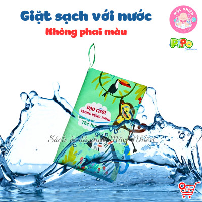 Đồ Chơi Giáo Dục Sớm Sách Vải Tương Tác Song Ngữ - Đoán Đuôi Con Vật - Pipo Vietnam