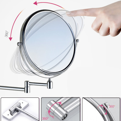 Gương trang điểm để bàn, LED, treo tường, Crom, phóng đại zoom x3, 2 mặt xoay siêu nét nhiều mẫu Minh House