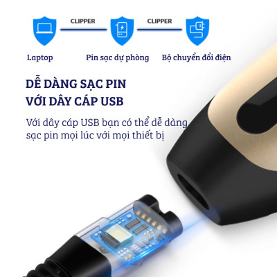 Tông Đơ Cắt Tóc Damas DH-6820 – Thiết Kế Đa Năng Chống Nước Tuyệt Đối Nhỏ Gọn, An Toàn –  Tặng Kèm Bộ Đồ Chuyên Dụng Chuẩn Salon – Hàng Chính Hãng