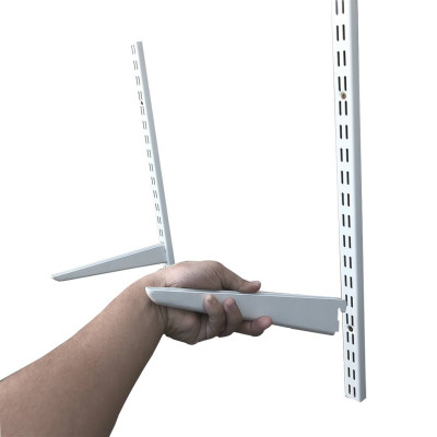 Kệ Ray Tường SMLIFE Railshelf 2 Tầng H60cm - Kệ Sách Treo Tường Tùy Biến Kích Thước & Vị Trí Hiện Đại Cho Căn Hộ Nhỏ