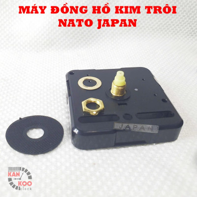 Máy đồng hồ treo tường Kim trôi NATO Japan bảo hành chính hãƞg 5 năm