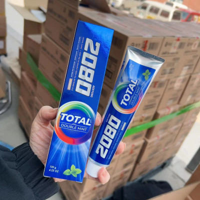 Kem đánh răng 2080 Total Green Mint Hàn Quốc bảo vệ răng nướu toàn diện, trắng răng, sạch mảng bám 120gr