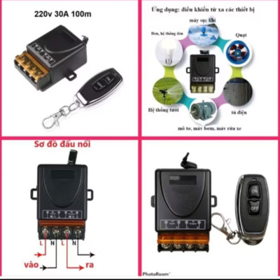 1 BỘ ĐIỀU KHIỂN BẬT TẮT CÁC THIẾT BỊ ĐIỆN MÁY BƠM NƯỚC BÓNG ĐÈN TỪ XA THÔNG MINH MẪU MỚI