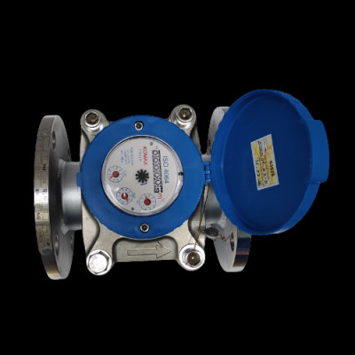 Đồng hồ nước inox Komax DN80 nối bích kèm giấy tem HIỆU CHUẨN ĐẦY ĐỦ, THƯỜNG DÙNG CHO CÁC XÍ NGHIỆP, NHÀ MÁY, TÒA CHUNG CƯ sử dụng cho nước sạch, hóa chất, thực phẩm - HÀNG CHÍNH HÃNG