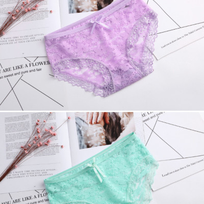 Combo 10 quần lót ren thun mịn - 6903