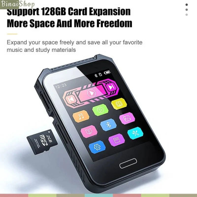 Ruizu C3 - Máy Nghe Nhạc HiFi Lossless Có Loa Ngoài, Bluetooth 5.0, Lặp Đoạn A-B, Kiểu Dáng Thể Thao( Tặng Kèm Thẻ Nhớ 16GB) - Hàng chính hãng