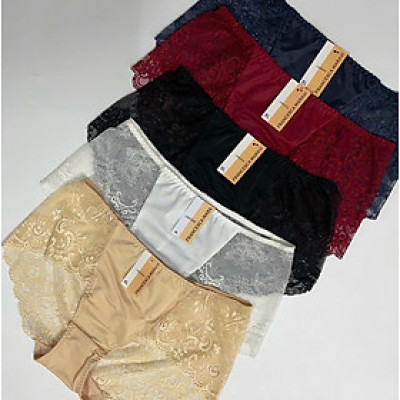 Combo 5 quần lót nữ thun phối ren lưng cao Mara MR001