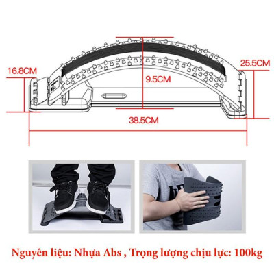 Khung Nắn Chỉnh Cột Sống - Đệm Chống Đau Mỏi Lưng