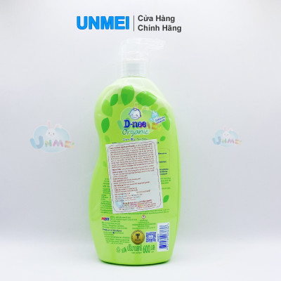 Nước rửa bình sữa D-nee Organic 600ml