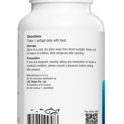 VIÊN UỐNG BỔ SUNG DHA HỖ TRỢ NÃO & MẮT LAC 600MG (60 VIÊN)