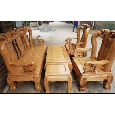 Bàn ghế gỗ sồi nga - Đỗ Gỗ Bình Long 0388639288