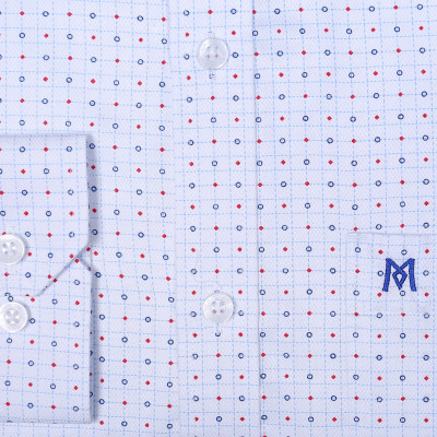 Áo sơ mi nam tay dài form ôm suông Khatoco A1MD518T1-CNIN304-2502-D