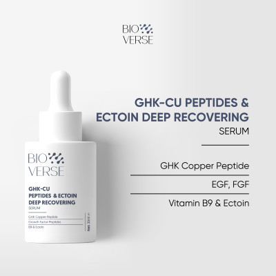 Serum Đồng Peptides tăng sừng khỏe & phục hồi da Bioverse GHK-Cu Peptides & Ectoin Deep Recovering Serum