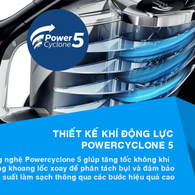 Máy Hút Bụi Philips FC9350 (1800W) - Đen - Hàng nhập khẩu