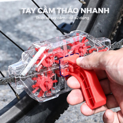 Dụng Cụ Làm Sạch Chà Sên Xích Xe Đạp CHAIN WASHER CW-022 Ngâm Trong Suốt, Làm Sạch Dầu Mỡ Dễ Dùng, Tiện lợi, Hiệu Quả, Nhanh chóng (2 tùy chọn) - Mai Lee