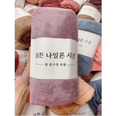 KHĂN TẮM XUẤT HÀN QUỐC - CHẤT DẦY ĐẸP (GIAO MÀU NGẪU NHIÊN)