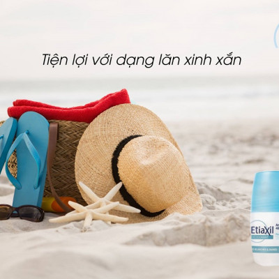 Lăn Khử Mùi Hằng Ngày Etiaxil Deodorant Anti-Transpirant 48h Roll-On Peaux Sensibles (50ml) + Tặng 1 Móc Khóa Nhựa 2 Mặt