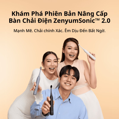 [Chính Hãng] Bàn Chải Đánh Răng Điện Zenyum Sonic MỚI 2.0 - Màu Xanh Mint- Công Nghệ Singapore
