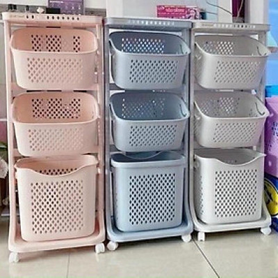 Kệ đựng đồ đa năng 2 Tầng / 3 Tầng có bánh xe dễ dàng di chuyển