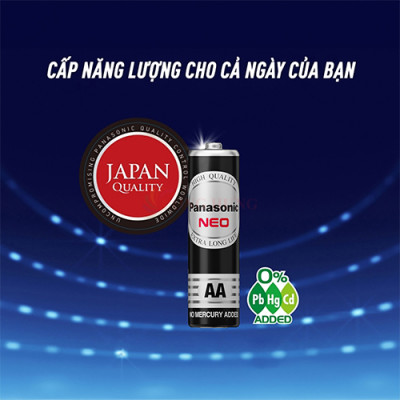 Vỉ Pin than đen Panasonic AA R6NT/4SB-V (4 viên/20 viên) - Hàng chính hãng