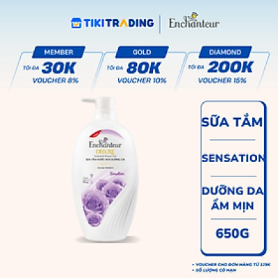 Sữa Tắm Nước Hoa Enchanteur Sensation 650g