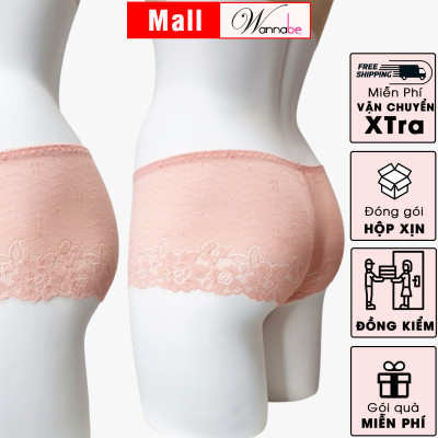 Quần lót ren cao cấp Wannabe QLR04 nguyên bản ren hoa không lộ viền gợi cảm xinh xắn