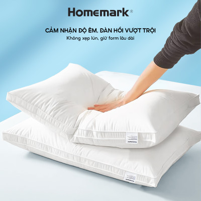 Ruột Gối Lông Vũ Nhân Tạo Homemark - Êm Ái, Thoáng Khí, Chống Bám Bụi, Chống Xẹp Lún, Hỗ Trợ Giấc Ngủ Ngon - 50x70cm