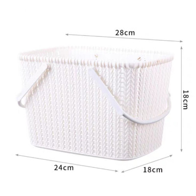 GIỎ MÂY 2 QUAI XÁCH LÀN MÂY ĐỰNG ĐỒ 2 QUAI XÁCH KIỂU DÁNG MÀU SẮC PHONG CÁCH HÀN QUỐC