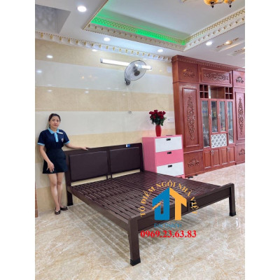 Giường sắt kiểu hộp nhiều kích thước 180 x 200