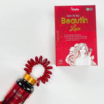 Viên uống đẹp da và điều hòa nội tiết tố nữ BEAUTIN LOVE - Hộp 30 viên