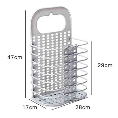 Giỏ đựng đồ gấp gọn thông minh Việt Nhật tặng móc dính, giỏ treo tường đựng quần áo đồ dùng nhà tắm - HÀNG VIỆT NAM