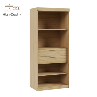 [Happy Home Furniture] CATY, kệ sách 6 tầng - 2 ngăn kéo,  90cm x 55cm x 207cm (DxRxC), KSA_005