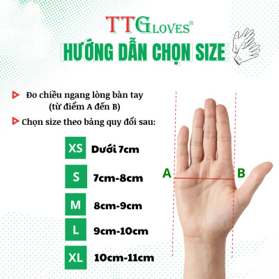 Găng Tay Y Tế Size M Màu Xanh Lá (100 Chiếc)_Không Bột Nitrile TTGLOVES
