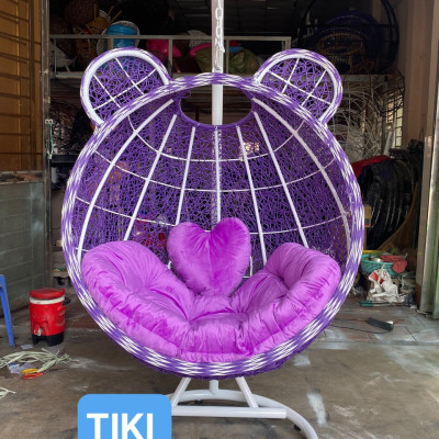 Xích đu Tai Gấu Tundo kèm nệm nhiều màu