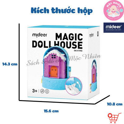 Nhà búp bê mini có âm thanh - Mideer Magic Dollhouse - Mô hình ngôi nhà kẹo ngọt cho bé gái 2 3 4 5 tuổi