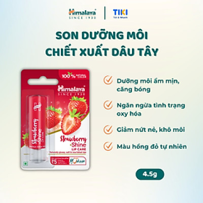 Son Dưỡng Môi Chiết Xuất Dâu Tây Himalaya Herbals (4.5g)