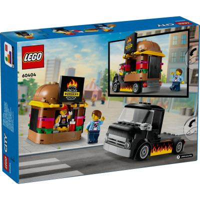 LEGO CITY 60404 Đồ chơi lắp ráp Xe tải Burger lưu động (194 chi tiết)