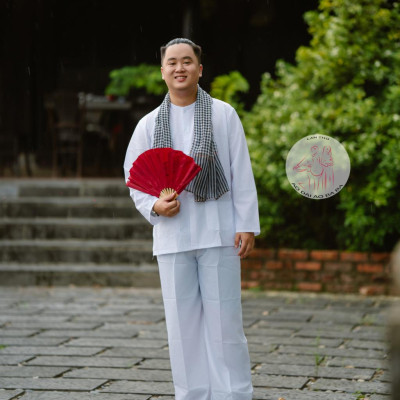 BIGSIZE Bộ bà ba kate trắng - Bộ bà ba Bigsize- may sỉ bà ba toàn quốc - May bộ bà ba theo yêu cầu