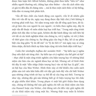 Sách - Sự Kiến Tạo Ý Nghĩa Của Thế Giới Xã Hội - Der Sinnhafte Aufbau Der Sozialen Welt