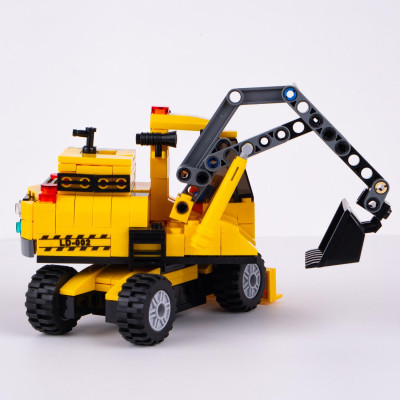 Đồ Chơi Lắp Ráp Máy Xúc Đào Thủy Lực 2 Trong 1 - Hydraulic Excavator - Toys&Joys 8632 (268 Mảnh Ghép)